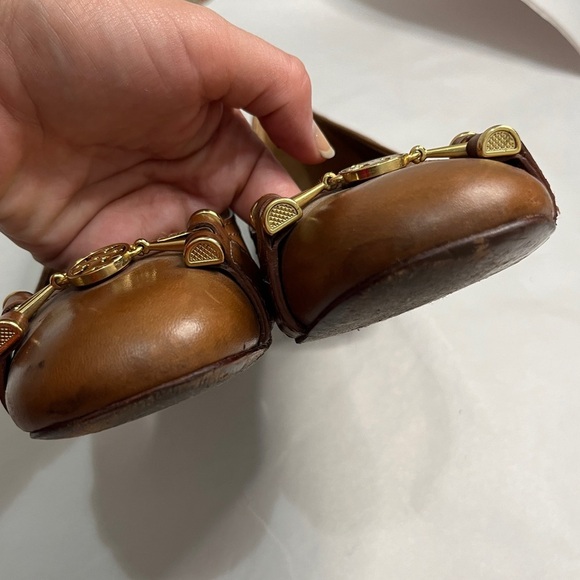 Tory Burch Tan New Janey Leather Block Heel Pump 6.5 - Picture 5 of 11